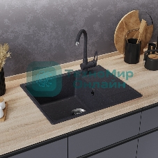 Кухонная мойка Maunfeld Lacrima 605 MFQS-605DGR темно-серый