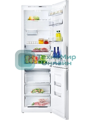 Холодильник Atlant XM-4624-101 белый двухкамерный 228/119л морозилка снизу