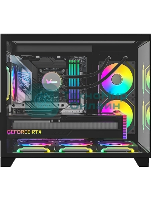 Компьютерный корпус AeroCool/Formula Crystal Z9ML Floe черный без БП mATX 4x120мм 2xUSB 3.0 audio bott PSU