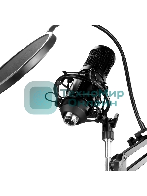 Микрофон проводной Оклик SM-600G 2.5м черный
