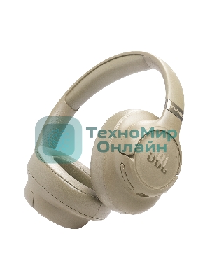 Беспроводные/проводные наушники JBL Tune 780NC бежевый, полноразмерные, Bluetooth + проводной, адаптивное шумоподавление
