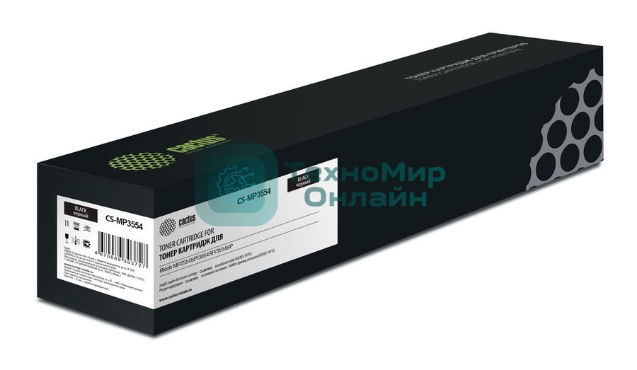 Картридж лазерный Cactus CS-MP3554 (842348/842125) черный (24000 стр.) для Ricoh MP2554SP/3054SP/3554SP