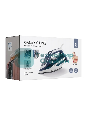Утюг Galaxy Line GL 6138 бирюзовый, 3400 Вт, 80 г/мин, 240 г/мин, 450 мл