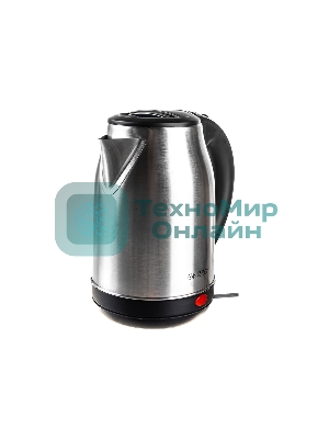 Чайник электрический Energy E-201 1.8л, сталь, черный (164126)