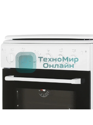 Плита газовая Cezaris ПГ 2150-10 белый, конфорок 4 шт, духовка 43 л, 51 см x 85 см x 55 см