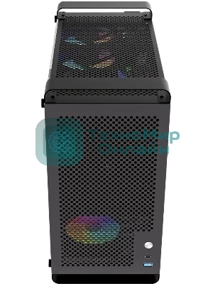 Компьютерный корпус Accord ACC-GCUB4 черный без БП mATX 1x92мм 1xUSB 3.0 1xUSB3.1 audio