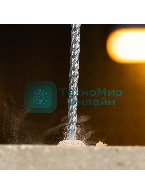 Бур по бетону Denzel цельная крестовая пластина, 6x215 мм, SDS PLUS