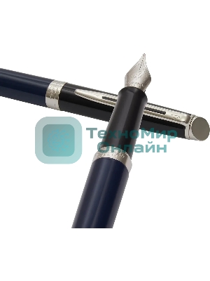 Ручка перьевая Waterman Hemisphere Colour Blocking (2202847) Blue/Black CT, F, сталь нержавеющая, подарочная коробка