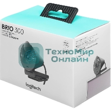 Веб-камера Logitech Brio 300 1920x1080, 30 кадр/с, USB Type-C, микрофон (шумоподавление), автоматическая фокусировка, автоосвещение, универсальное крепление