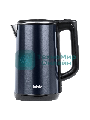 Электрочайник BBK EK1812 темный океан, 1.7 л, 2200 Вт, скрытый нагревательный элемент