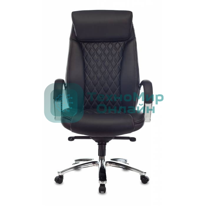 Кресло Бюрократ T-9924SL черный, кожа