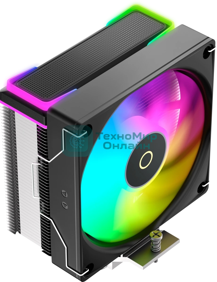 Кулер для процессора Ocypus Delta A40 SE BK ARGB, 120мм ARGB FAN, Top ARGB Panel, 4 HEAT PIPES, 4-PIN PWM, 800-1800 RPM, 31DBA, HYDRO BEARING, LGA115X/1200/1700/18XX, AM4/AM5