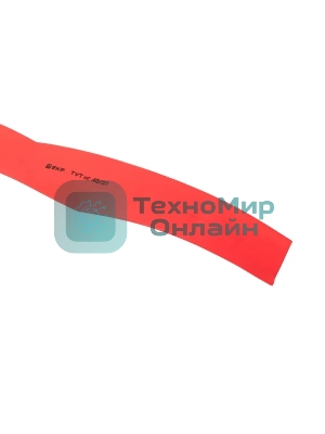 Трубка термоусаживаемая ТУТ нг 40/20 красная рулон EKF PROxima