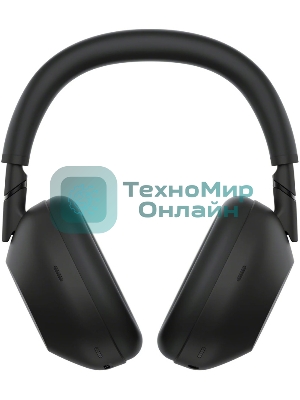 Беспроводные/проводные наушники Sony WH-1000XM6 черный, полноразмерные, Bluetooth + проводной, адаптивное активное шумоподавление, до 40 ч