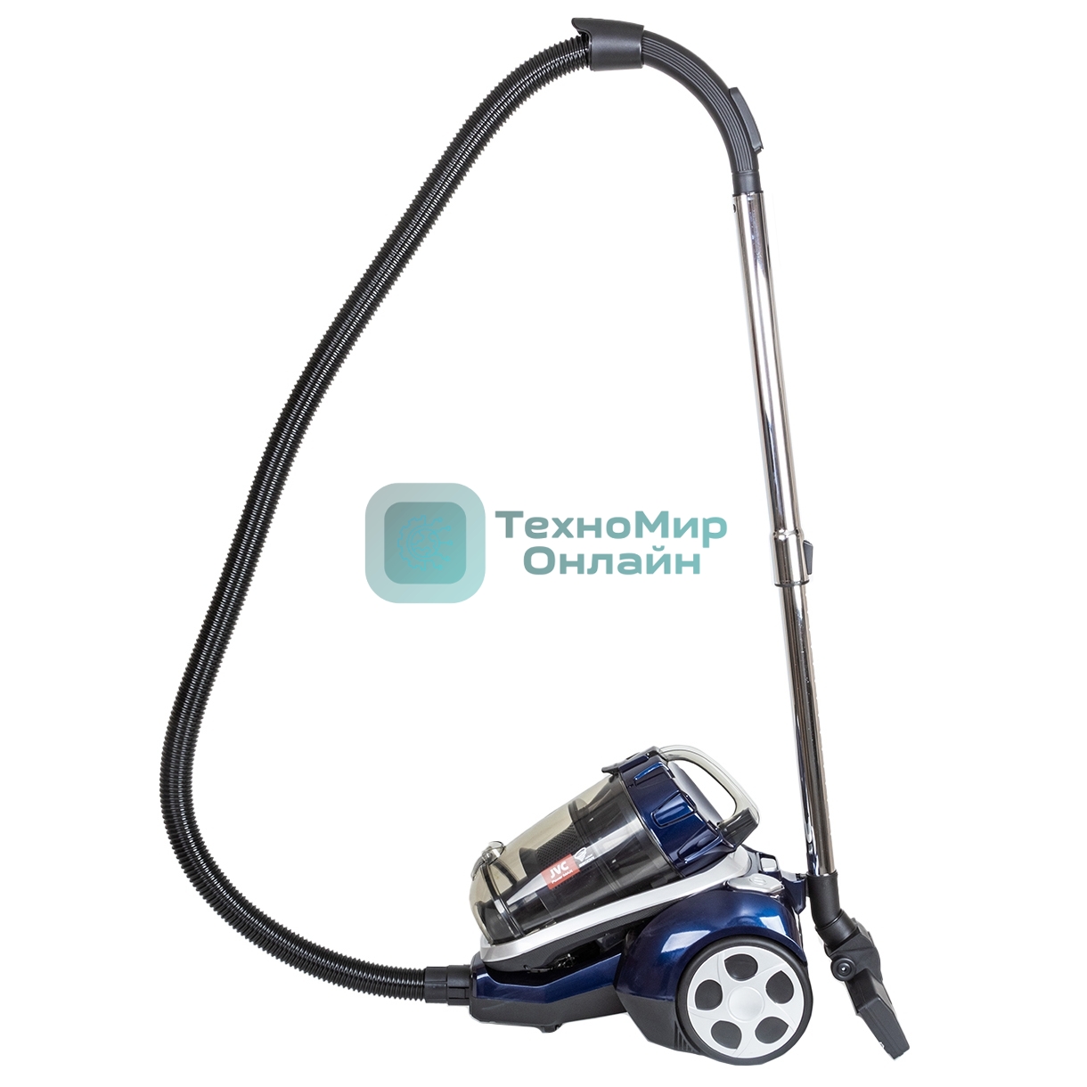 Пылесос JVC JH-VC410 синий/черный, 400/2200 Вт, уборка сухая, пылесборник контейнер 3 л