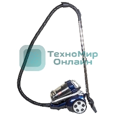 Пылесос JVC JH-VC410 синий/черный, 400/2200 Вт, уборка сухая, пылесборник контейнер 3 л