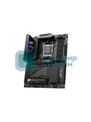 Материнская плата MSI MPG X870E CARBON WIFI, AM5, AMD X870E, 4xDDR5, 4xSATA, 4xM.2, 1xPCIe 5.0 x16, 1xPCIe 5.0 x4, 1xPCIe 4.0 x4, 1xHDMI, 2xUSB-C, 2x1Gb LAN, 9xUSB 3.2 Gen 2, 2xUSB4, 2x3.5 мм, 7.1, ATX
