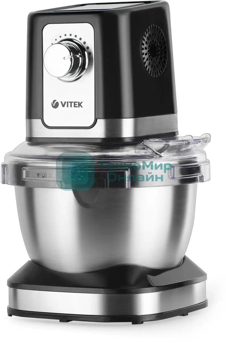 Кухонная машина Vitek VT-1435 черный/серебристый