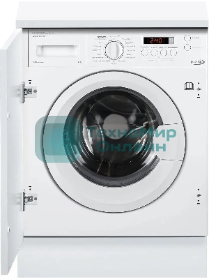 Встраиваемая стиральная машина HOMSair WMB1486WH белый, загрузка фронтальная 8 кг, 6 кг - сушка, 1400 об/мин, класс: A