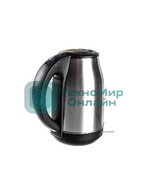 Чайник электрический Energy E-201 1.8л, сталь, черный (164126)