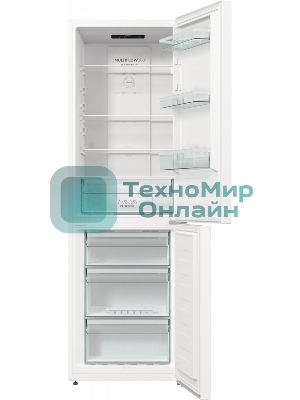 Холодильник Gorenje NRK619EEW4 белый двухкамерный 203/99л морозилка снизу, No Frost