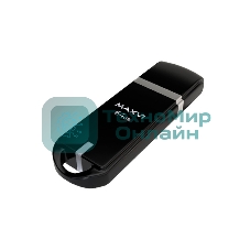 Флешка USB R/W Maxvi P3 64Gb USB 2.0 black, монолит с колпачком, ABS пластик