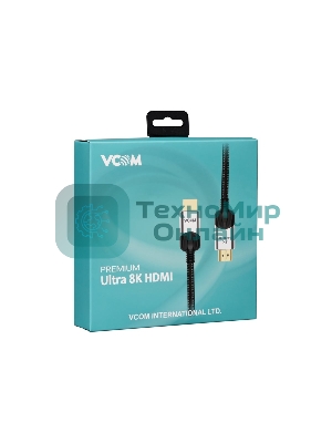 Кабель VCOM CG865-3M HDMI 19M/M,ver. 2.1, 8K@60 Hz 3 м VCOM CG865-3M