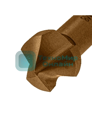 Зенковка конусная Denzel под М8, HSS, по металлу, цилиндрический хвостовик