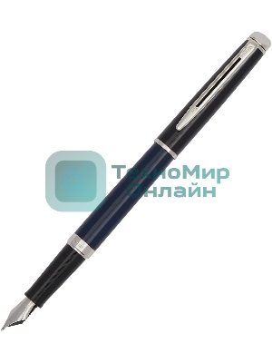 Ручка перьевая Waterman Hemisphere Colour Blocking (2202847) Blue/Black CT, F, сталь нержавеющая, подарочная коробка