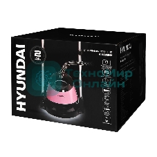 Отпариватель Hyundai H-US02543 розовый/черный, 1800 Вт, 40 г/мин, 1350 мл