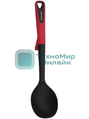 Ложка для первых/вторых блюд Rondell Craft RD-1870 черный/красный упак.: картонная подложка
