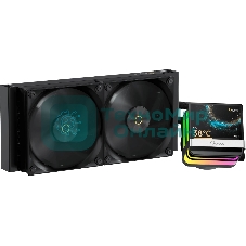 Система охлаждения Ocypus Sigma L24 PRO BK IPS Display/черный/290W/All Intel/AMD AM*/Screws