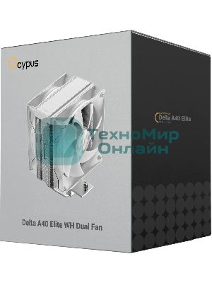 Кулер для процессора Ocypus Delta A40 Elite WH Dual Fan (Delta-A40-WH2NNWN00X-GL)