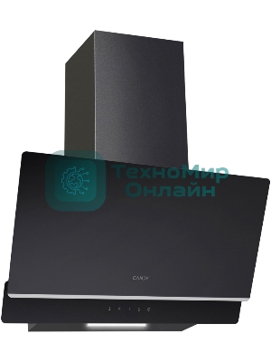 Вытяжка наклонная Candy CVXW64SB чёрный, 60 см, 600 м³/ч, 46 дБ