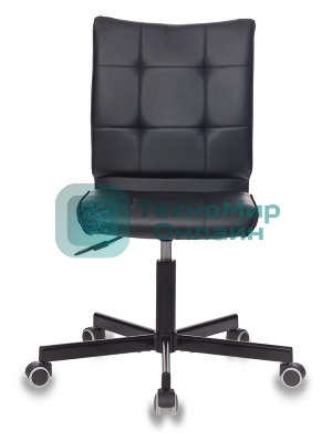 Кресло Бюрократ CH-330M/BLACK черный, экокожа, 120 кг, механизм качания, без подлокотников