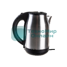 Чайник электрический Energy E-201 1.8л, сталь, черный (164126)