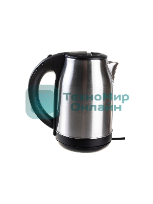 Чайник электрический Energy E-201 1.8л, сталь, черный (164126)