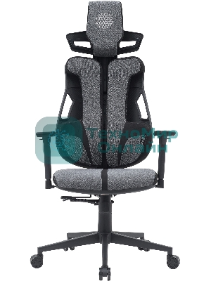 Кресло Cactus CS-CHR-DUO-GYBK серый, экокожа