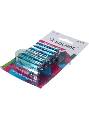 Элемент питания Космос LR03 (АAA) 1.5V Alkaline 12BL