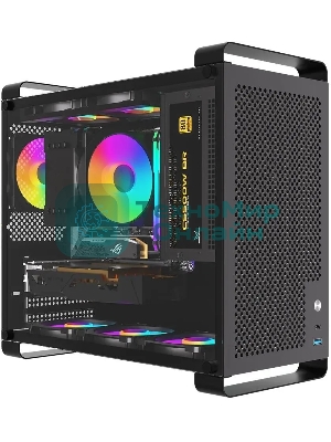 Компьютерный корпус Accord ACC-GCUB4 черный без БП mATX 1x92мм 1xUSB 3.0 1xUSB3.1 audio