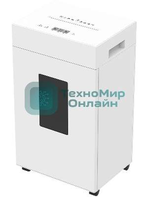 Шредер Cactus CS-SH-K9 белый (секр.P-4) перекрестный 15лист. 48лтр. скрепки скобы пл.карты