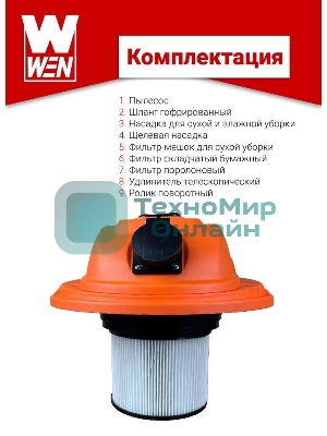 Пылесос строительный WEN BVC20-1 00-00025093