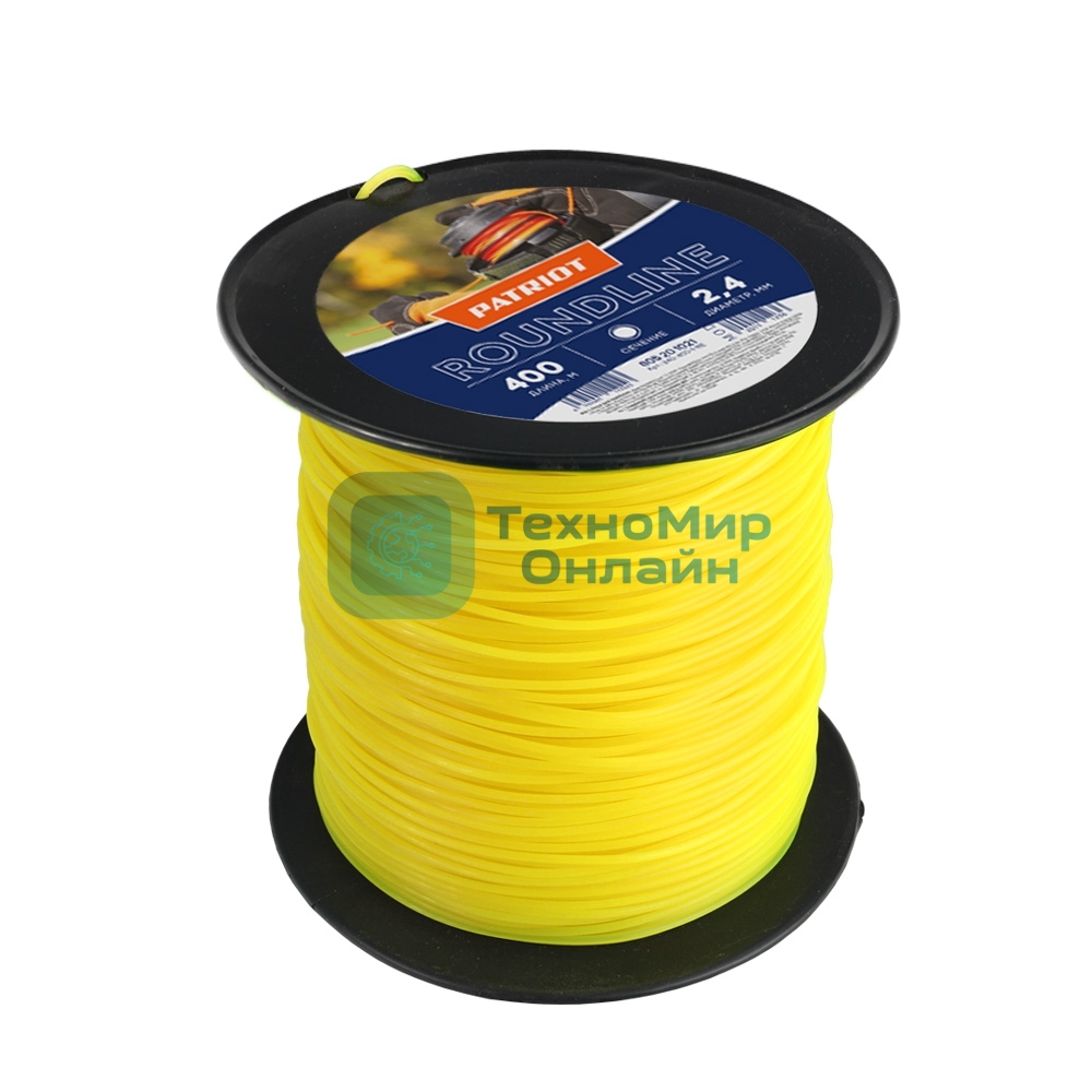 Леска Roundline D 2,4 мм L 400 м (круглая, желтая) 240-400-1