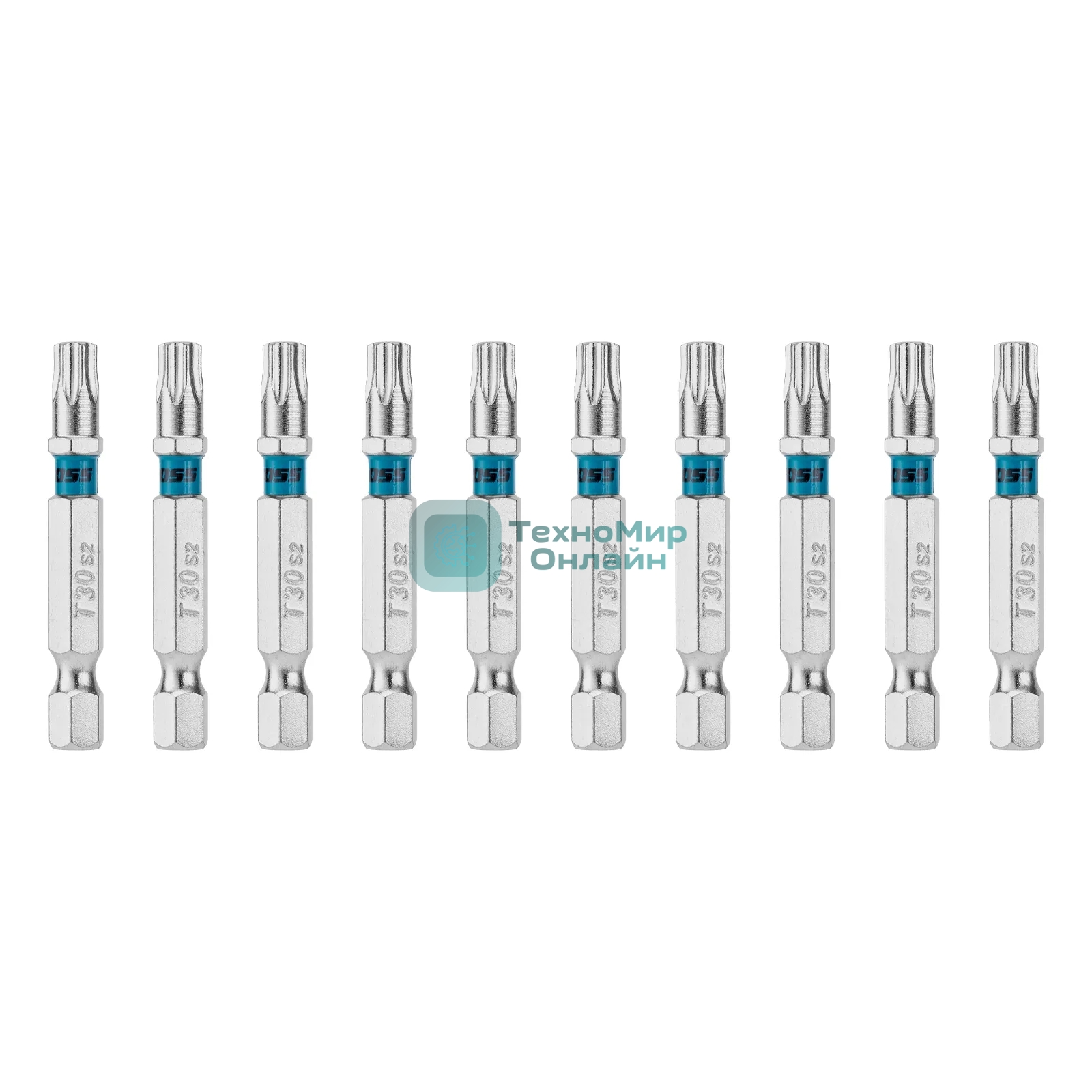 Бита Gross Torx 30х50 мм, сталь S2, шестигр., 10 шт.