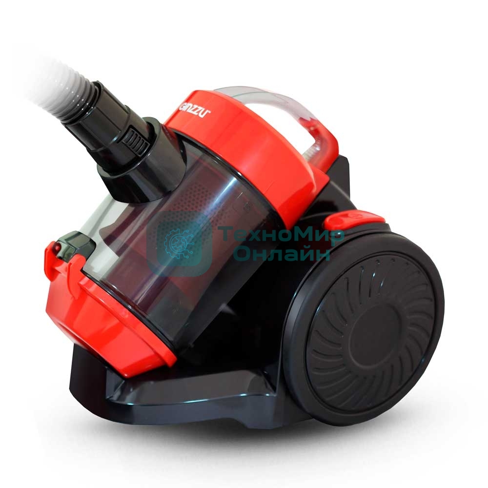 Пылесос Ginzzu VS427 черный/красный, 340/1800 Вт, уборка сухая, пылесборник контейнер 2,5 л