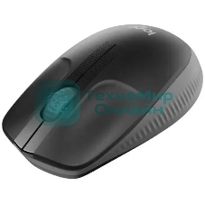 Мышь беспроводная Logitech M190 черный, 1000 dpi, радиоканал, USB, кнопки - 3