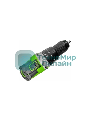 Дрель-шуруповерт GREENWORKS GD24DD140, 24 В, 4 Ач, 140 Нм, бесщеточный, ударный