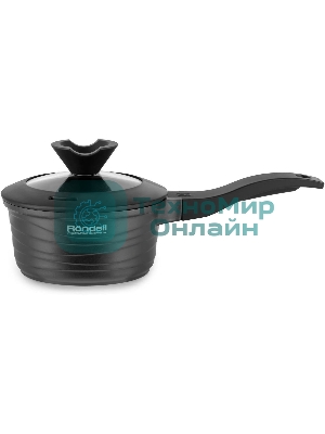 Ковш Rondell Walzer RDA-764, 1.3л, 16см, с крышкой, черный