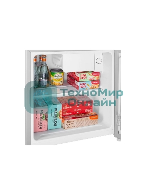 Холодильник Maunfeld MFF50SL серебристый матовый однокамерный 46л