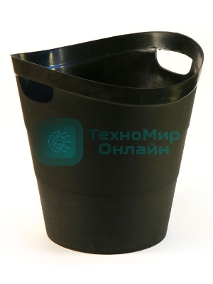 Корзина для бумаг Buro круглая 14 л. пластик черный